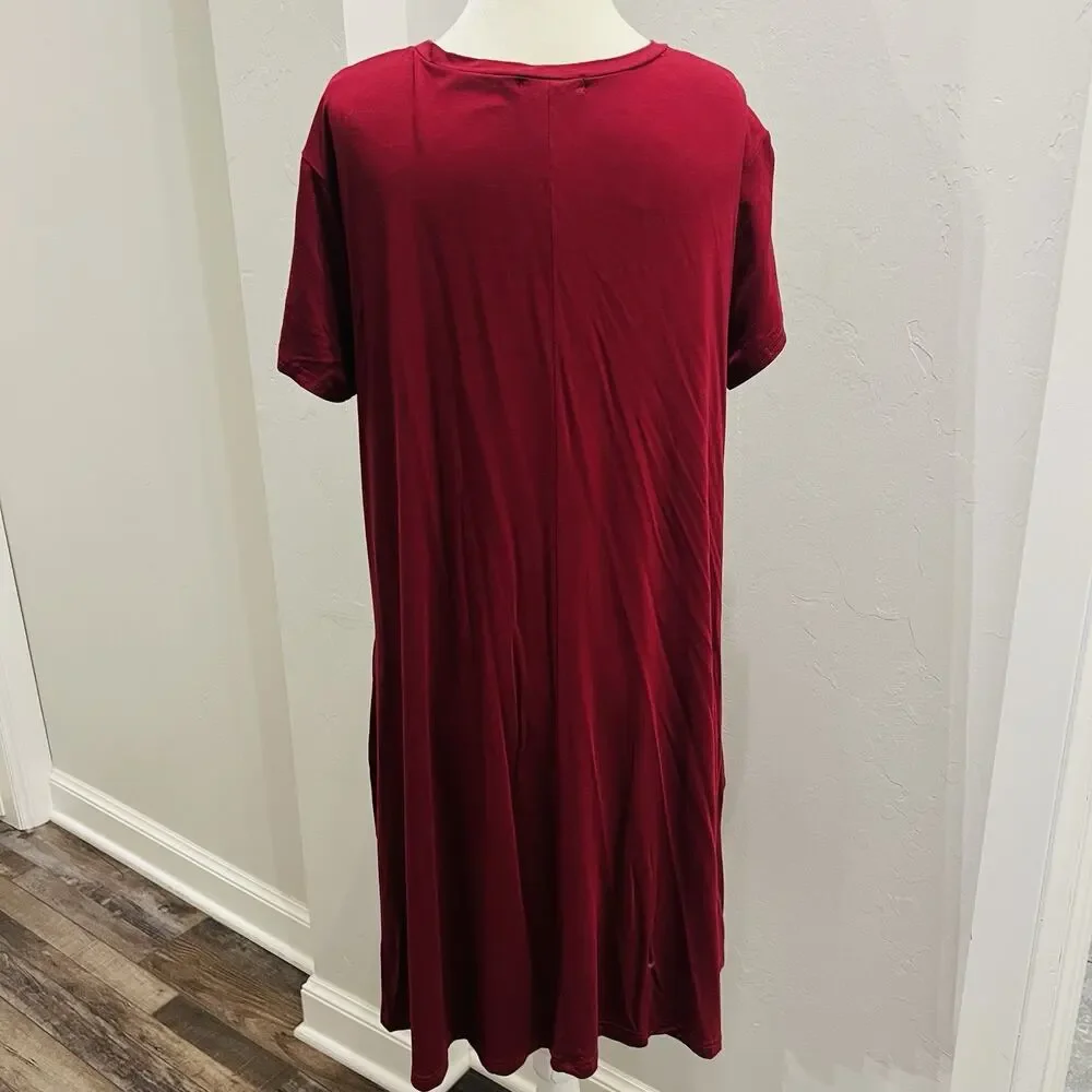 Piko 1988 Women’s Dress Red Xl Short Sleeve (A0128) - Picture 4 of 6